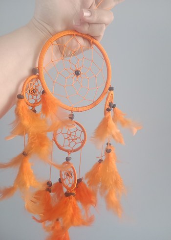 Turuncu Tüylerle Renkli Rüya Kapanı - Görsel 2