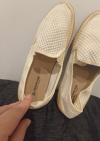 Erkek Beyaz Minimalist Espadril Ayakkabı - Görsel 3
