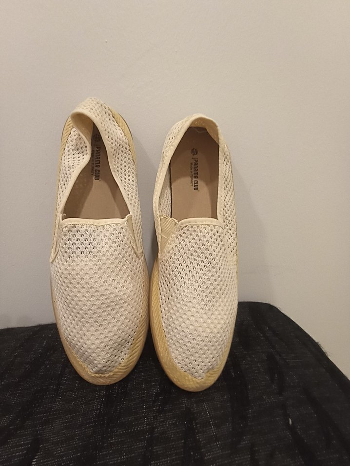 Erkek Beyaz Minimalist Espadril Ayakkabı - Görsel 2