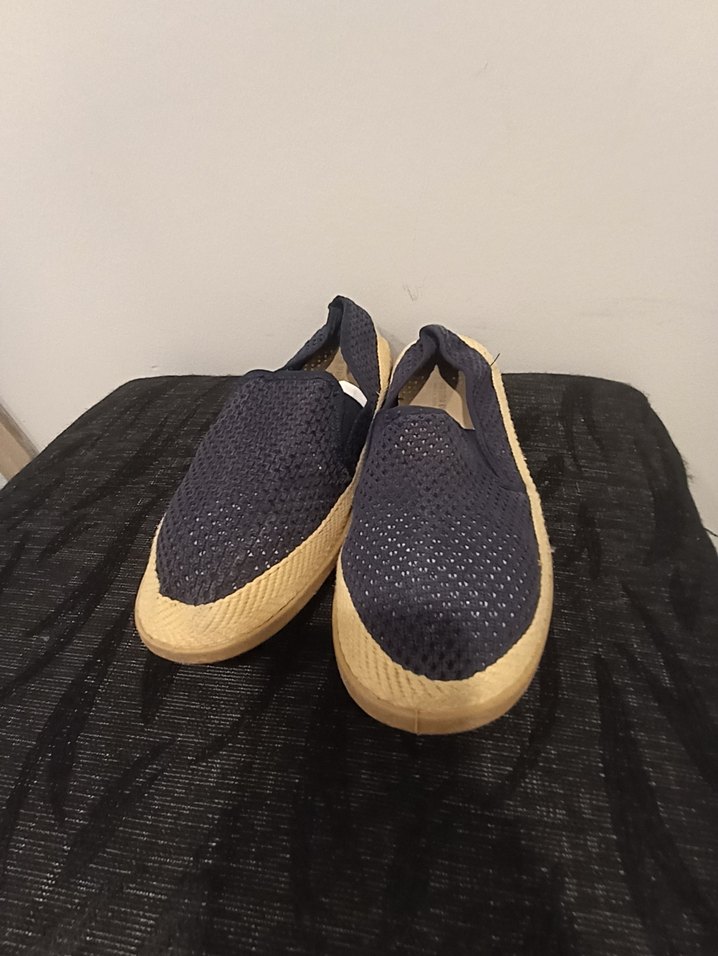 Erkek lacivert Espadril Velcro - Görsel 2