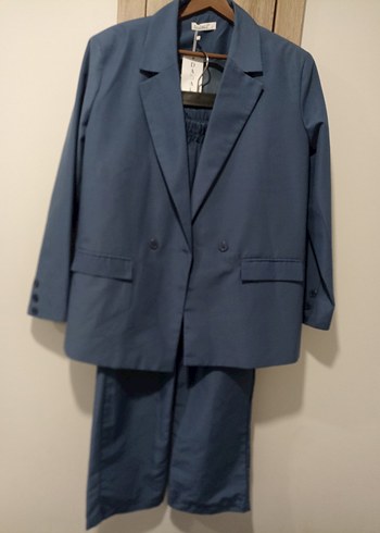 Mavi Kadın Blazer Ceket, Düğmeli, Takim