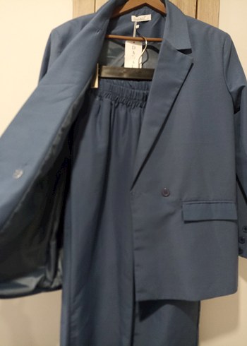 Trendyol & Milla Mavi Kadın Blazer Ceket, Düğmeli, Takim