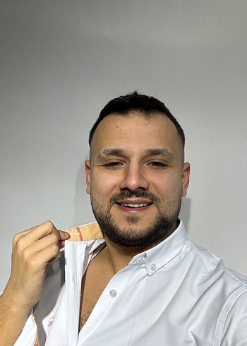 Erkek Beyaz Pamuklu Uzun Kollu Gömlek - Görsel 3