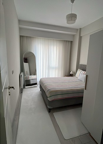 Beyaz Düz Yatak odası Paspası 75x150 ve 75x300 - Görsel 2