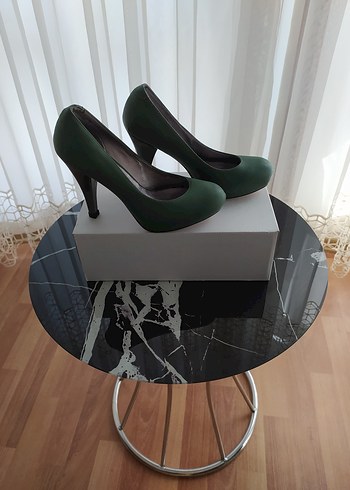 Diğer Klasik Zarafet Yeşil Topuklu Stiletto