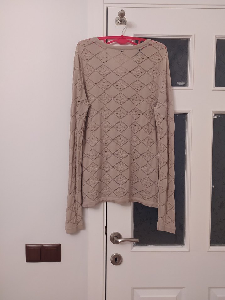 Perlina Bej Triko Hırka - Görsel 2