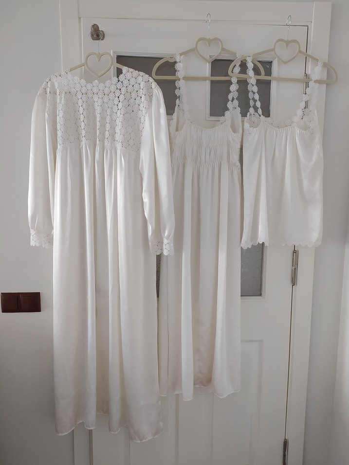 3`lü Bohem Sabahlık-Gecelik-Büstiyer Takım - Görsel 3