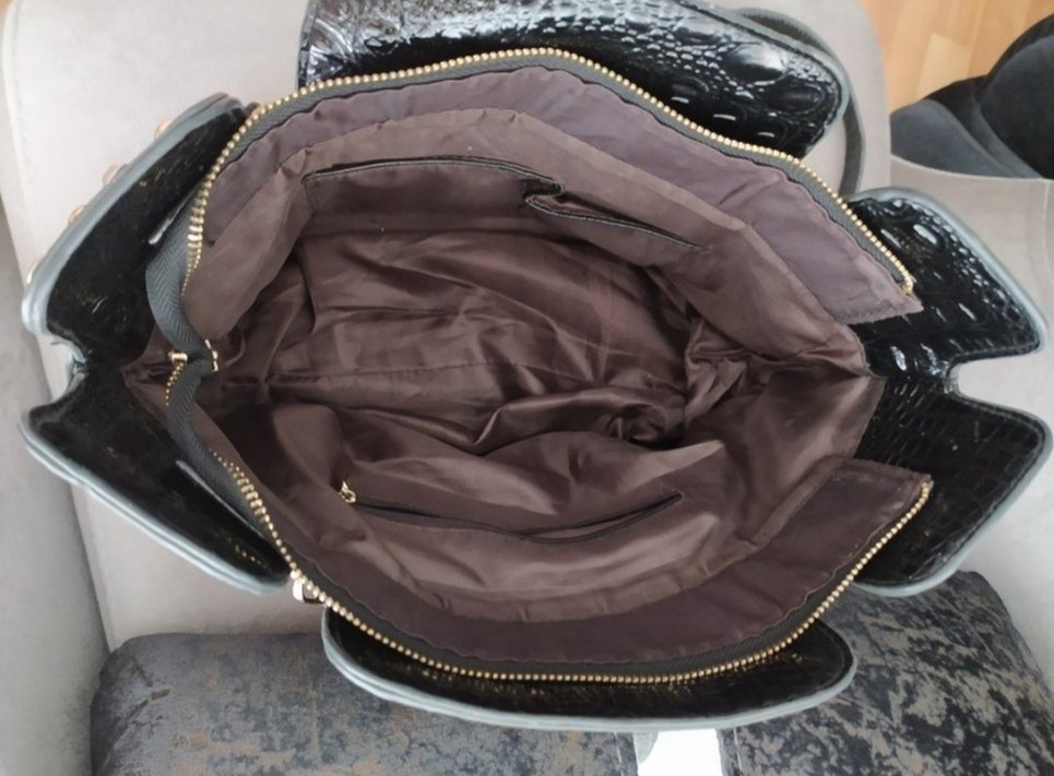 Baykuş Desenli Punk Çanta - Görsel 3