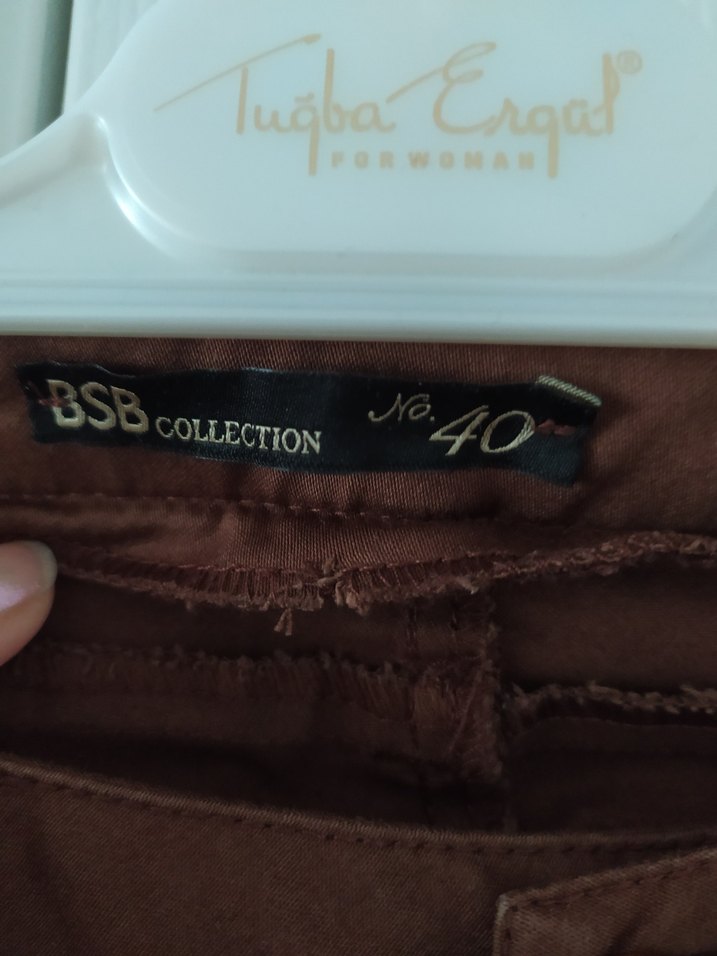 Kahverengi Kemerli Pantolon - Görsel 2