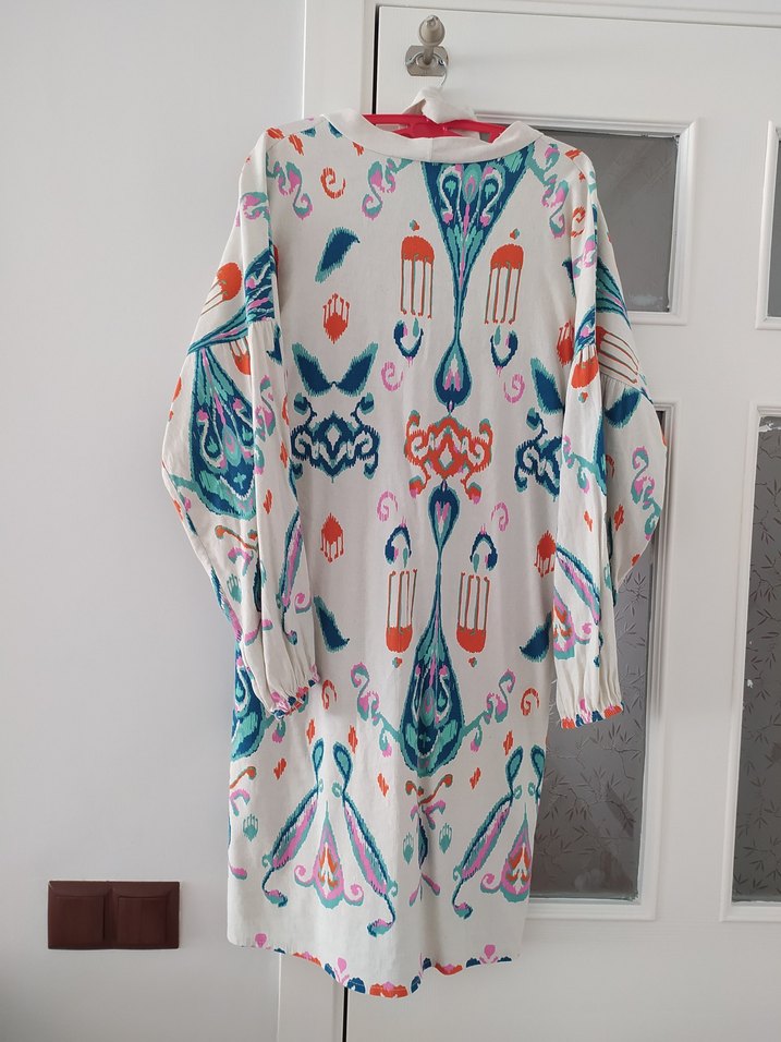 Bohem Tarz Çok Renkli Uzun Kadın Kimono - Görsel 3