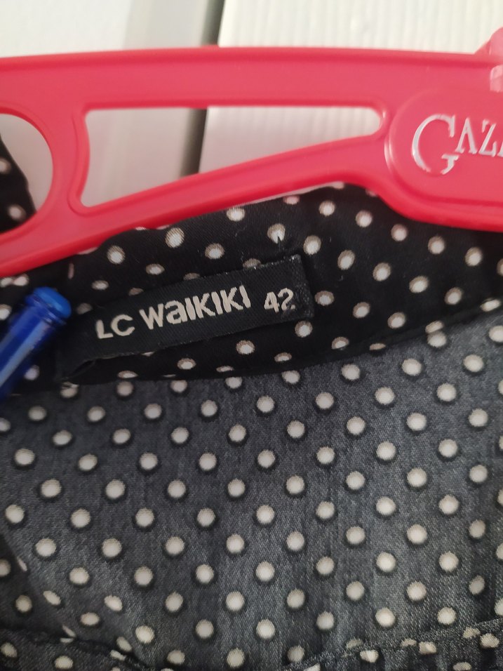 Puantiyeli Midi Elbise - Görsel 2