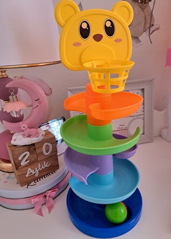 Renkli Ayıcık Figürlü Eğitici Oyuncak - Görsel 2