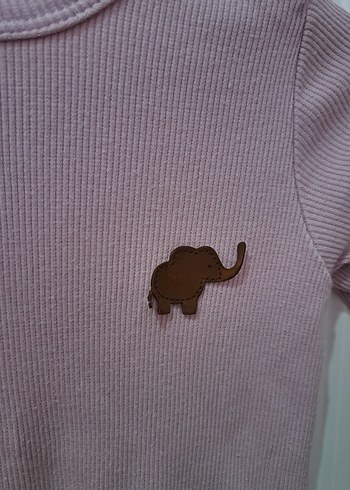 Düğmeli lila Bebek Tulum - Görsel 3