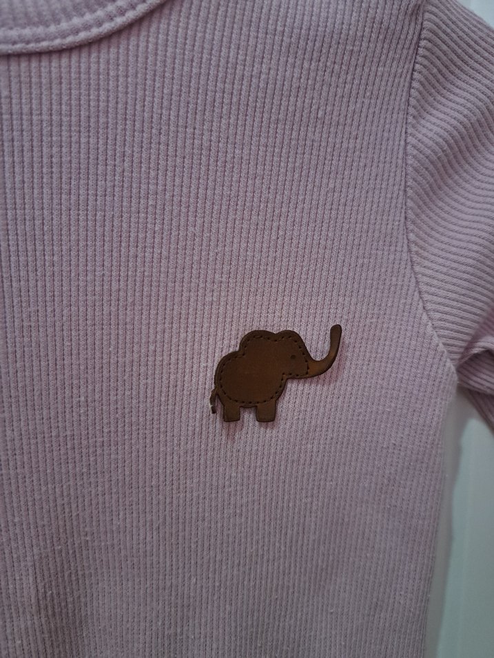 Düğmeli lila Bebek Tulum - Görsel 3