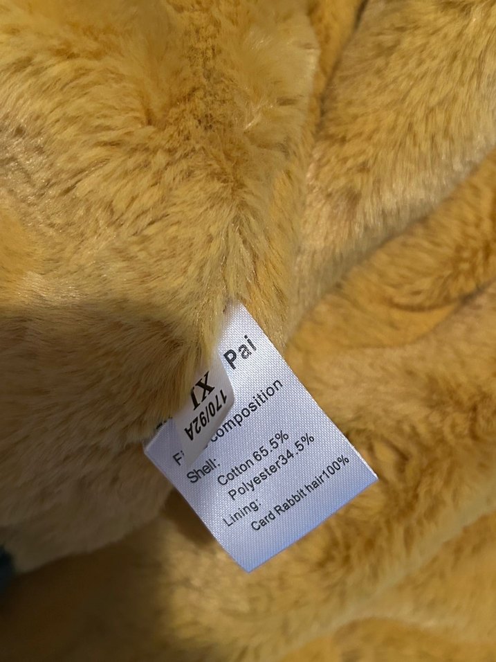 Sarı Kürklü Kamuflaj Kadın Kışlık Mont - Görsel 4