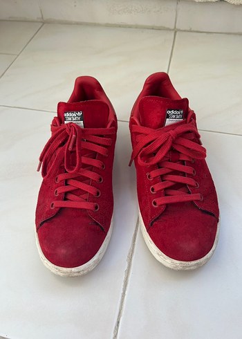 Adidas Kırmızı Süet Kadın Spor Ayakkabı - Görsel 2