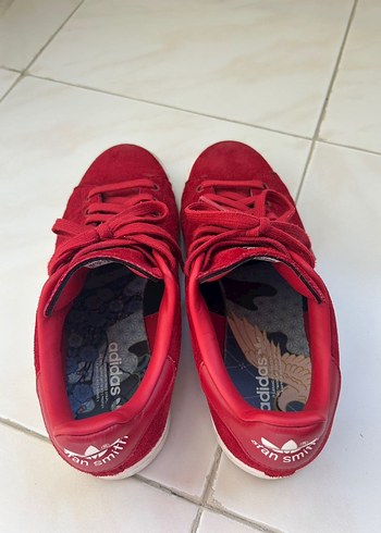 Adidas Kırmızı Süet Kadın Spor Ayakkabı - Görsel 5