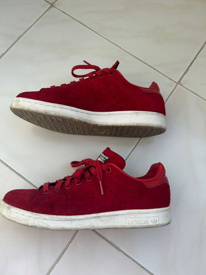 Adidas Kırmızı Süet Kadın Spor Ayakkabı - Görsel 3