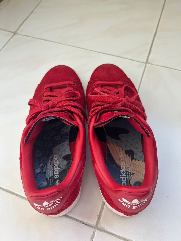 Adidas Kırmızı Süet Kadın Spor Ayakkabı - Görsel 5