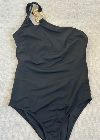 Tek Omuzlu Siyah Kadın Mayo - Görsel 7