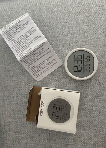 Gri Dijital Termometre ve Nem Ölçer - Görsel 5