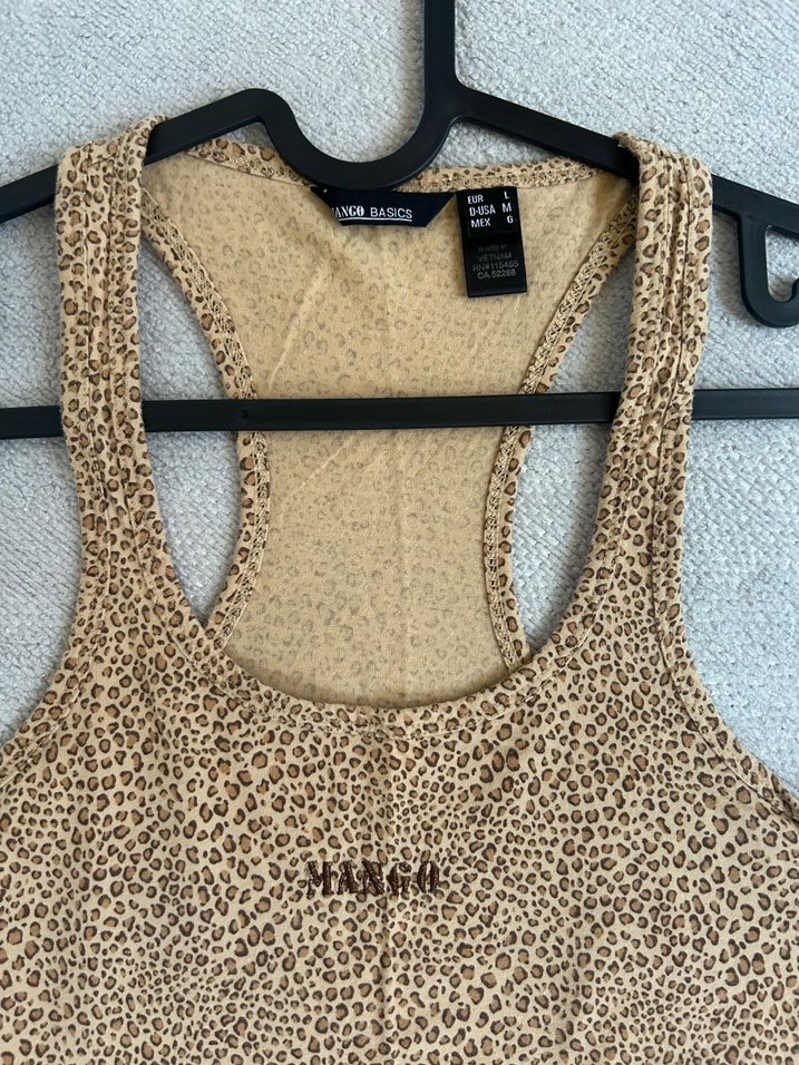 Mango Leopar Tişört - Görsel 5