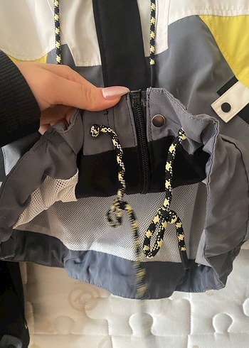 xs Beden Bershka Gri Renkli Kapüşonlu Spor Kadın Ceket