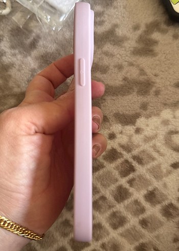 Mor Pastel Telefon Kılıfı Kalp Desenli - Görsel 3