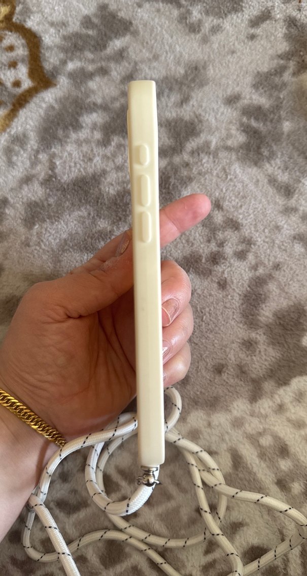 Beyaz Elastik Bohem Telefon Kılıfı - Görsel 3