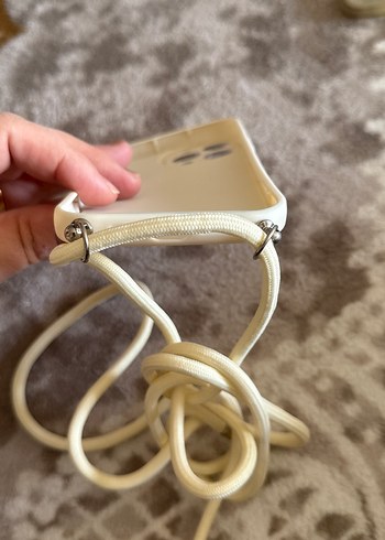 Pastel Kalpli Elastik Beyaz Telefon Kılıfı - Görsel 4