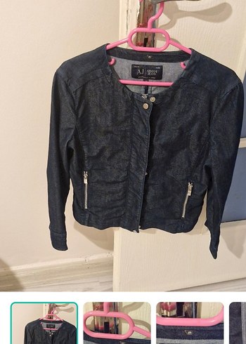 Armani Koyu Lacivert Aj Jeans Kisa Ceket