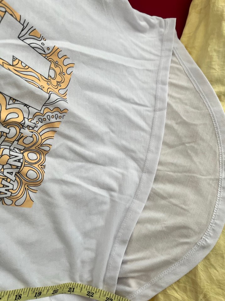 Baskılı Beyaz Tişörtü, Kısa Kollu, Rahat Kesim - Görsel 3