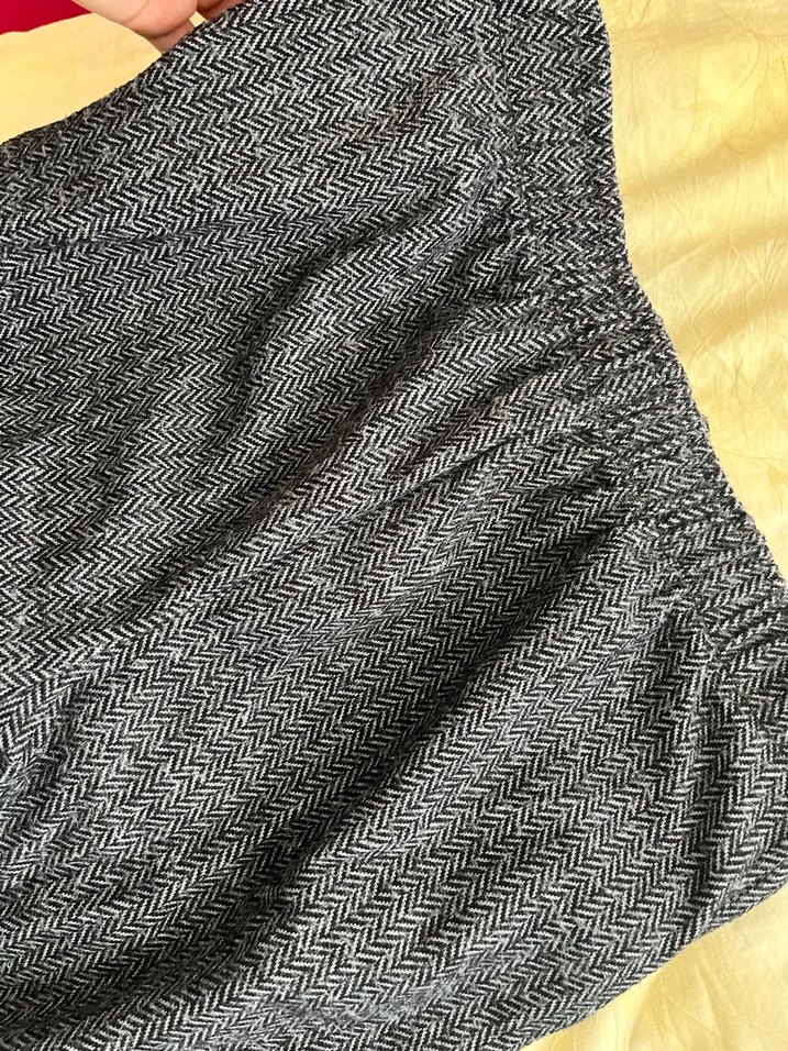 Gri Kemerli Kadın Kumaş Pantolon - Görsel 4