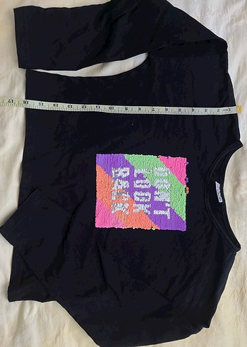 Kadın Çok Renkli Baskılı Mini Sweatshirt - Görsel 3