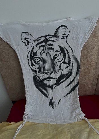 Baskılı Beyaz  Tişörtü - Görsel 2