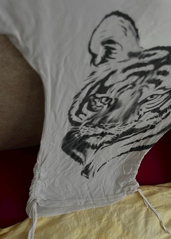 Baskılı Beyaz  Tişörtü - Görsel 3