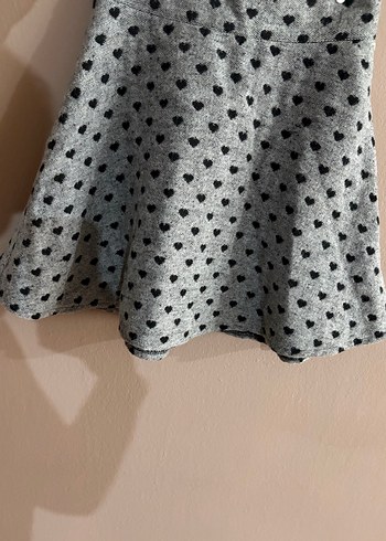 Koton Gri Puantiyeli Mini Etek - Görsel 2