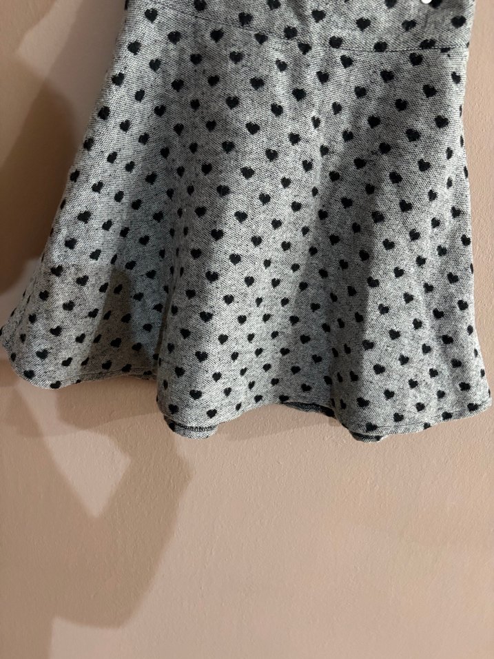 Koton Gri Puantiyeli Mini Etek - Görsel 2