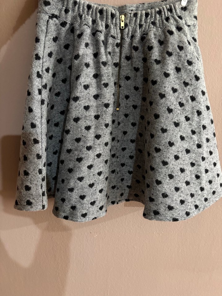 Koton Gri Puantiyeli Mini Etek - Görsel 3