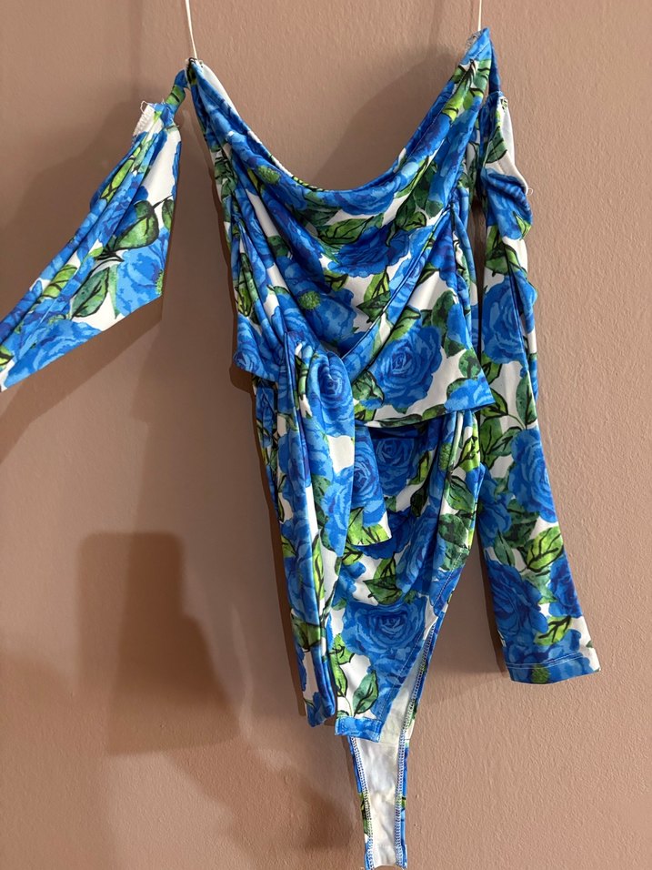 Milla çok renkli Carmen yaka bluz - Görsel 2