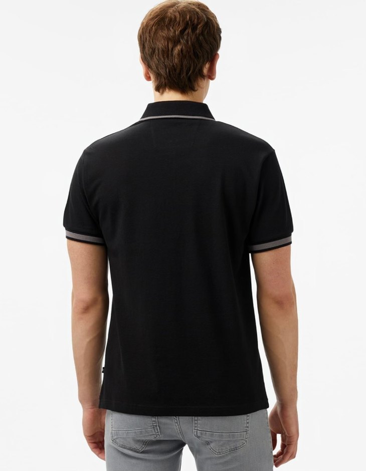 Nautica Erkek Siyah Classic Fit Polo Tişört - Görsel 2