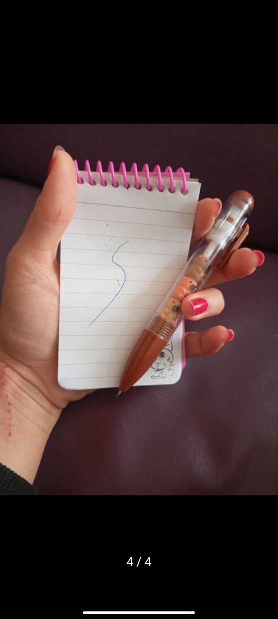 Pastel Bej Renkli Ayıcık Desenli Kalem - Görsel 3