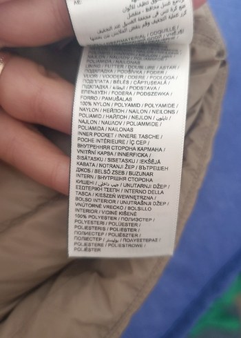 m Beden ten rengi Renk Puma Kadın Bej Kapitone Mont