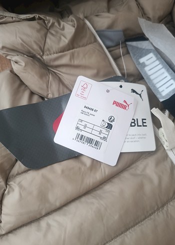 Puma Kadın Bej Kapitone Mont - Görsel 5