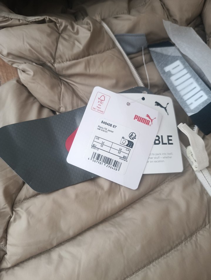 Puma Kadın Bej Kapitone Mont - Görsel 5