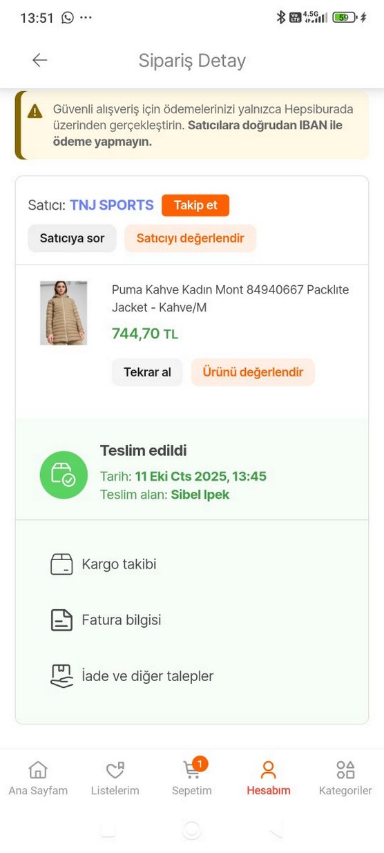 Puma Kadın Bej Kapitone Mont - Görsel 2