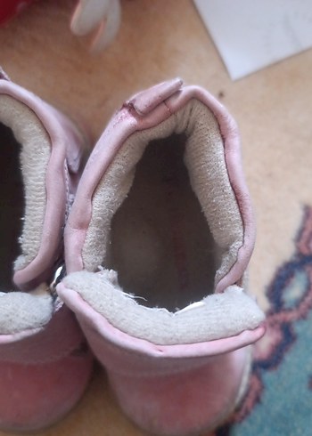 Kız Çocuk Pembe Peluş Tokalı Bot - Görsel 3