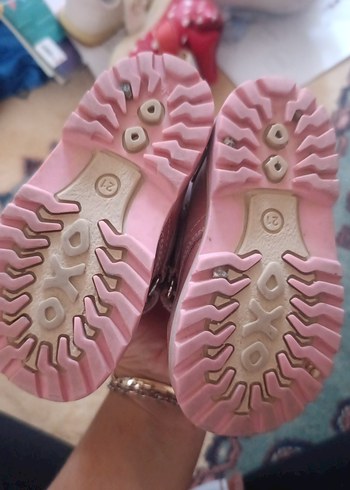 Kız Çocuk Pembe Peluş Tokalı Bot - Görsel 4