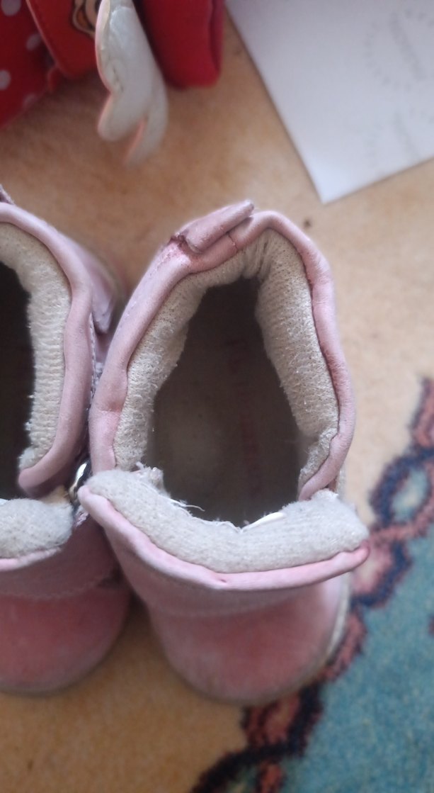 Kız Çocuk Pembe Peluş Tokalı Bot - Görsel 3