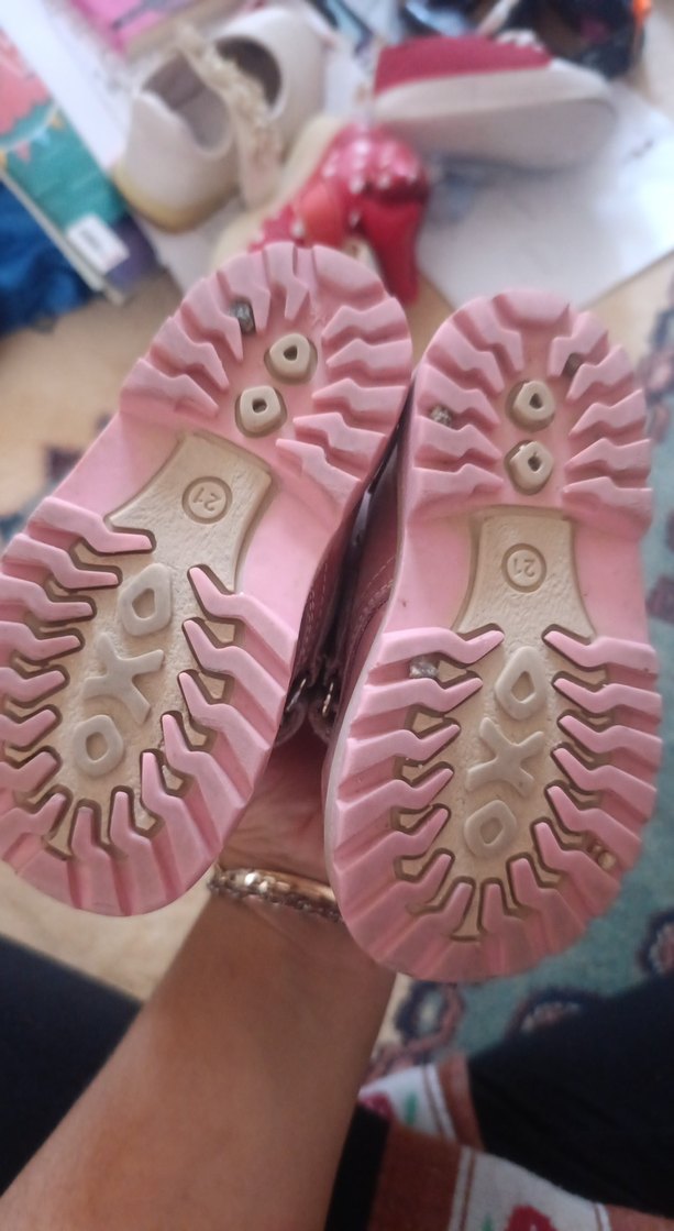 Kız Çocuk Pembe Peluş Tokalı Bot - Görsel 4